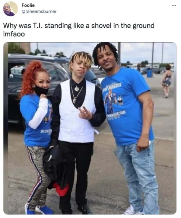funny tweets  -  king harris graduate high school - Foolie Why was T.I. standing a shovel in the ground Imfaoo