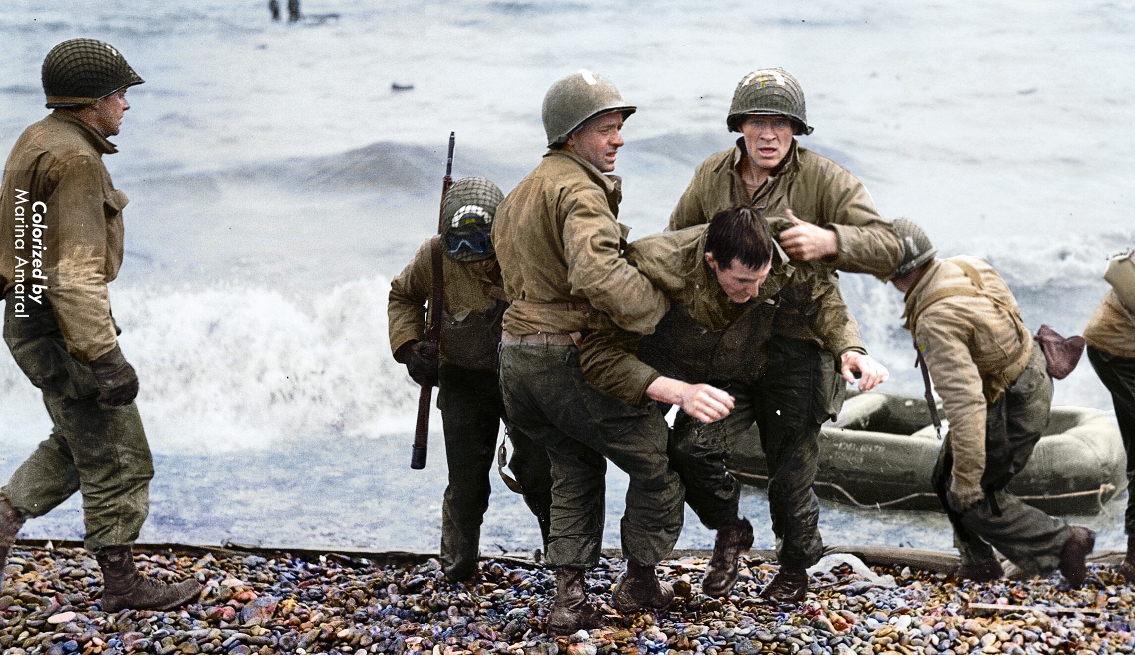 D-Day 1944 Photos - d day photos color - Colorized by Marina Amaral