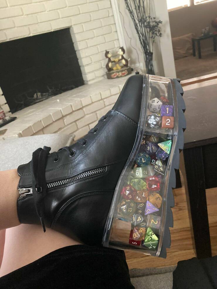cool random pics - dice jail shoes