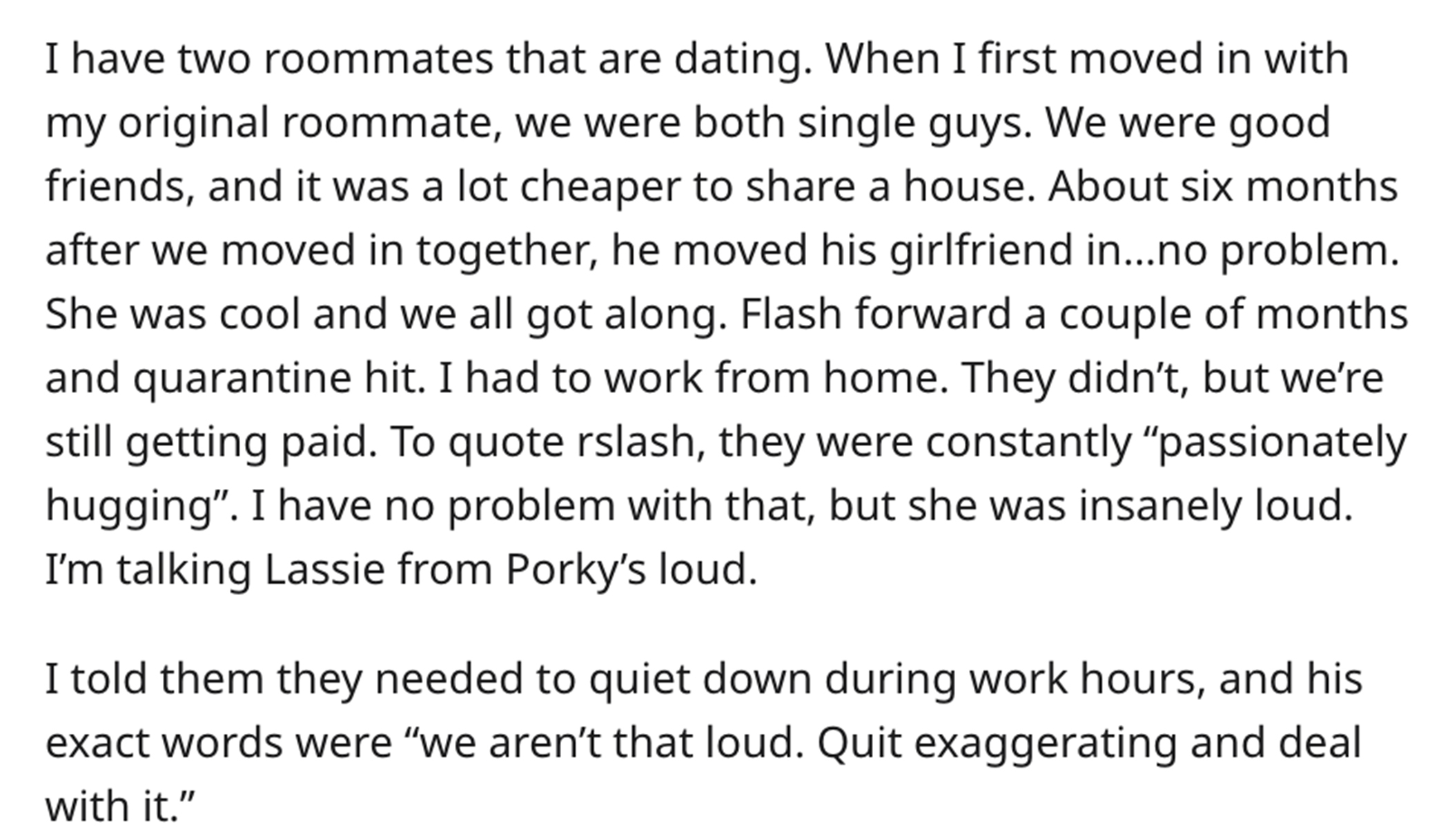 Petty Revenge Sex Story - document - I have two roommates that are dating. When I first moved in with my original roommate, we were both single guys. We were good friends, and it was a lot cheaper to a house. About six months after we moved in together, h