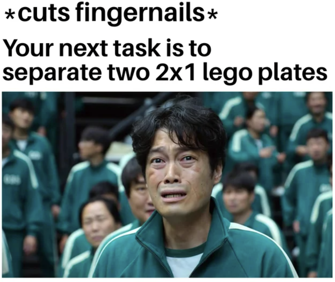 Dank Memes - roblox burrito memes - cuts fingernails Your next task is to separate two 2x1 lego plates