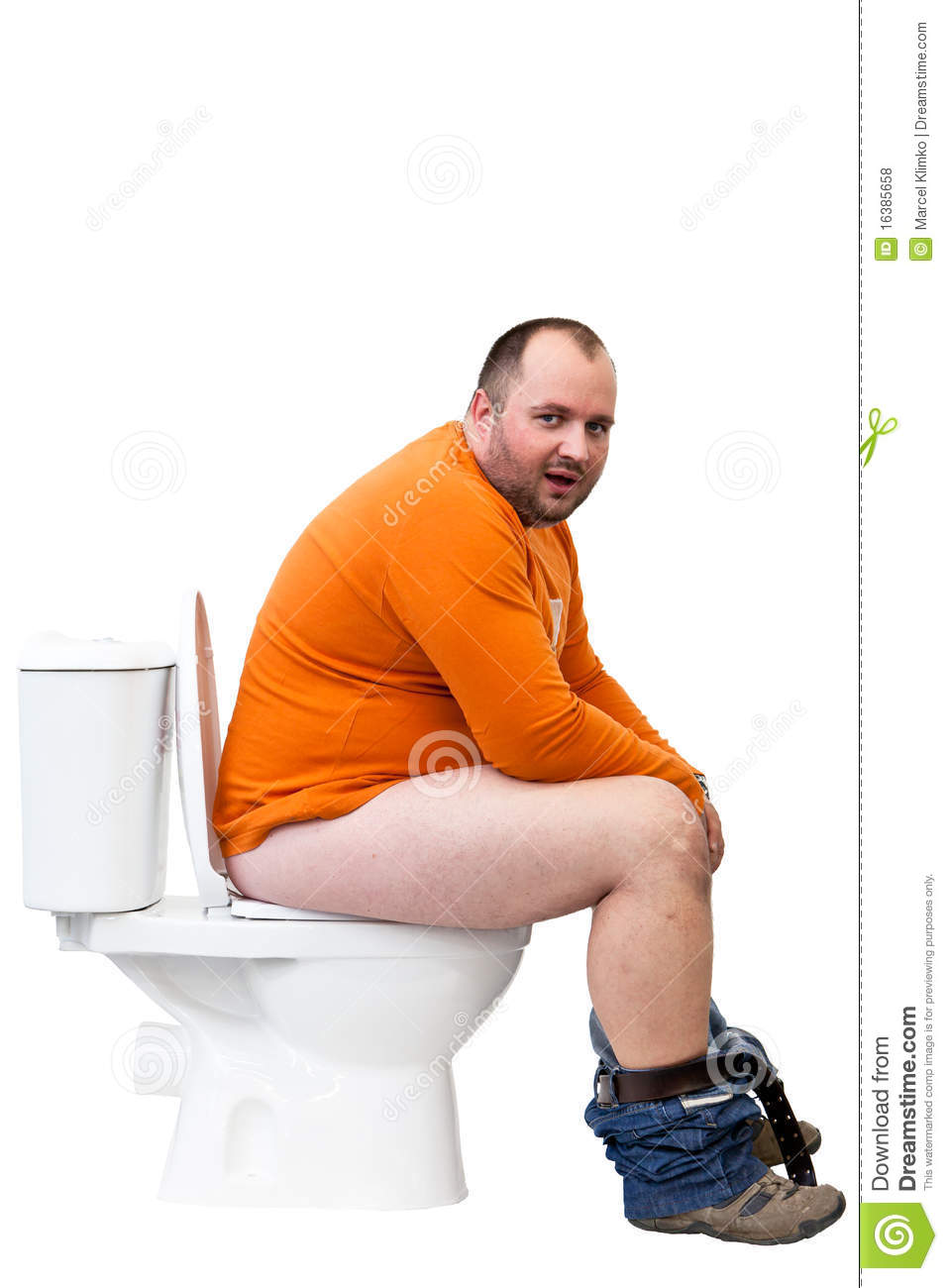 Things That Can Mess You Up - fat man sitting on toilet