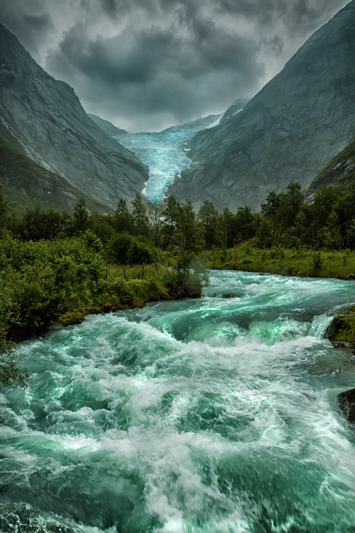 awesome pics and memes - jostedalsbreen national park