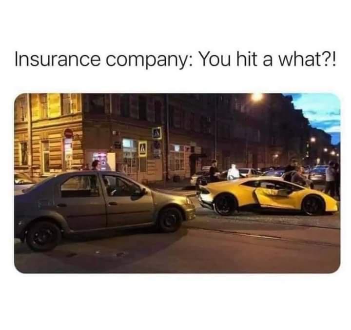 monday morning randomness - insurance company you hit - Insurance company You hit a what?!