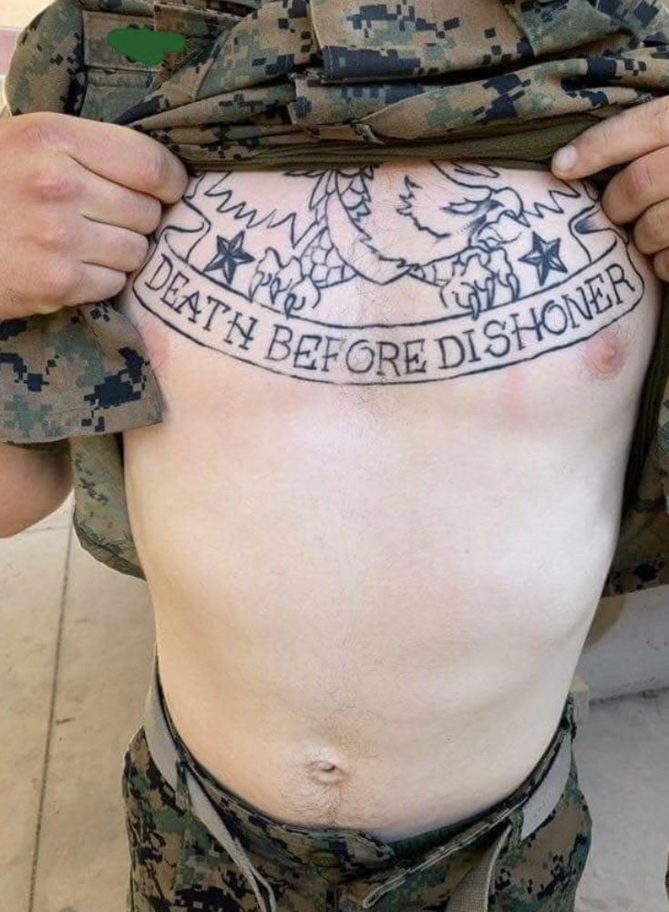 Bad Tattoos - Death Before Dishoner