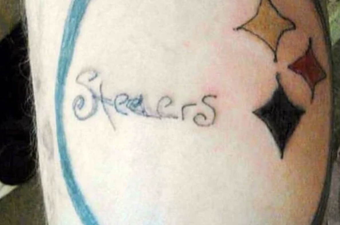 Bad Tattoos - steelers tattoo - Steaers