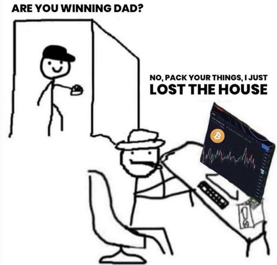 crypto crash memes - memes crypto - Are You Winning Dad? No, Pack Your Things, I Just Lost The House