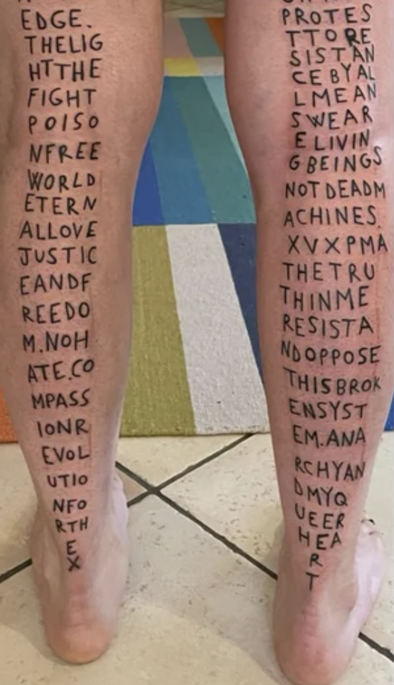 Bad Tattoos - human leg - Edge.