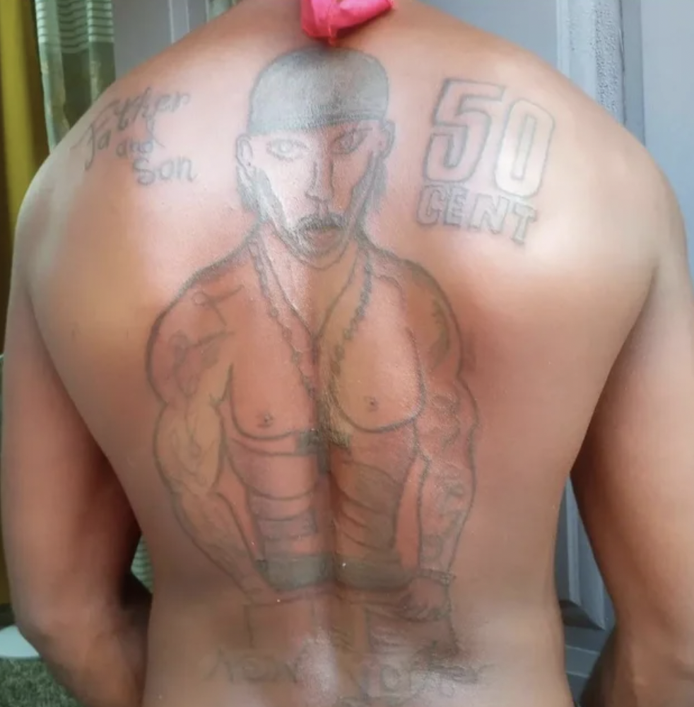 Bad Tattoos - show yoh tattoo - 50 Cent Ming