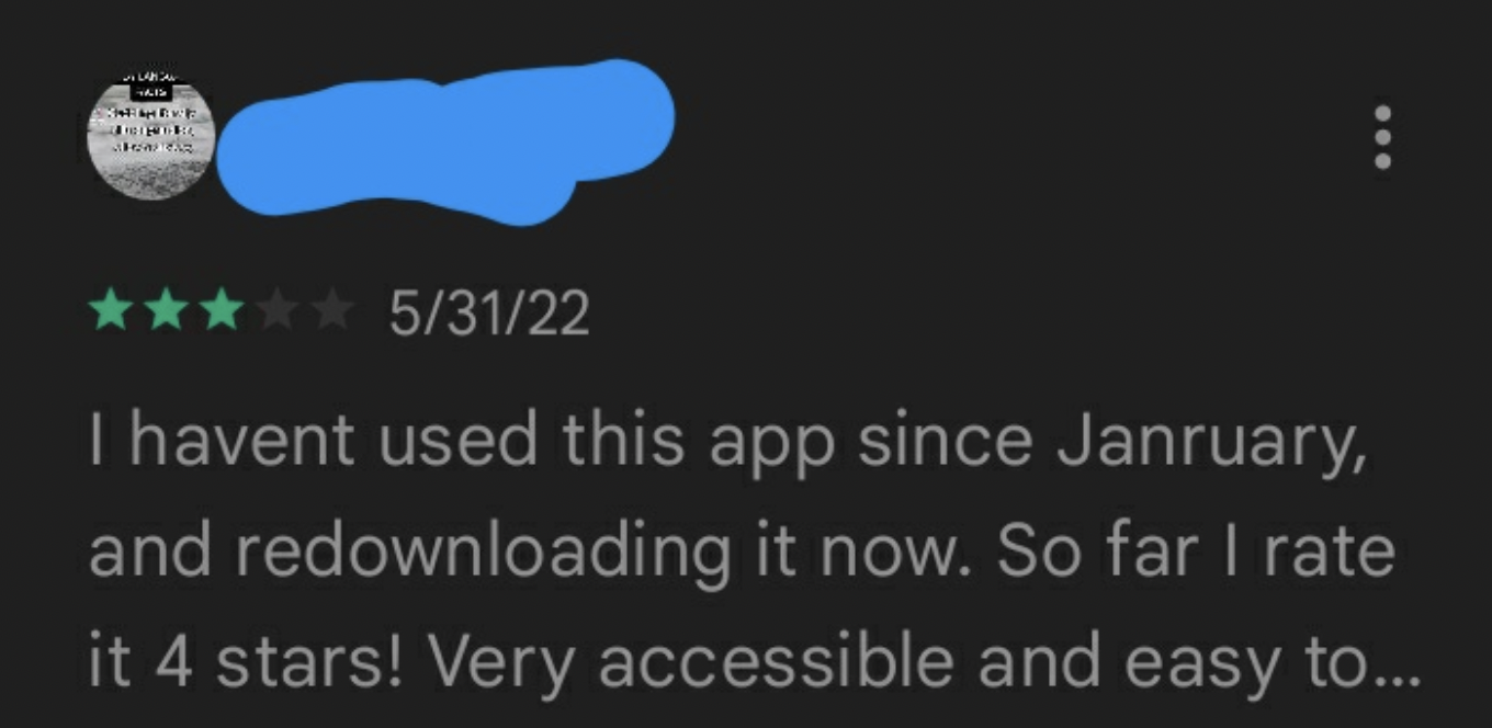 Dumb Facepalms - I havent used this app since Janruary, and redownloading it now. So far I rate it 4 stars! Very accessible and easy to...