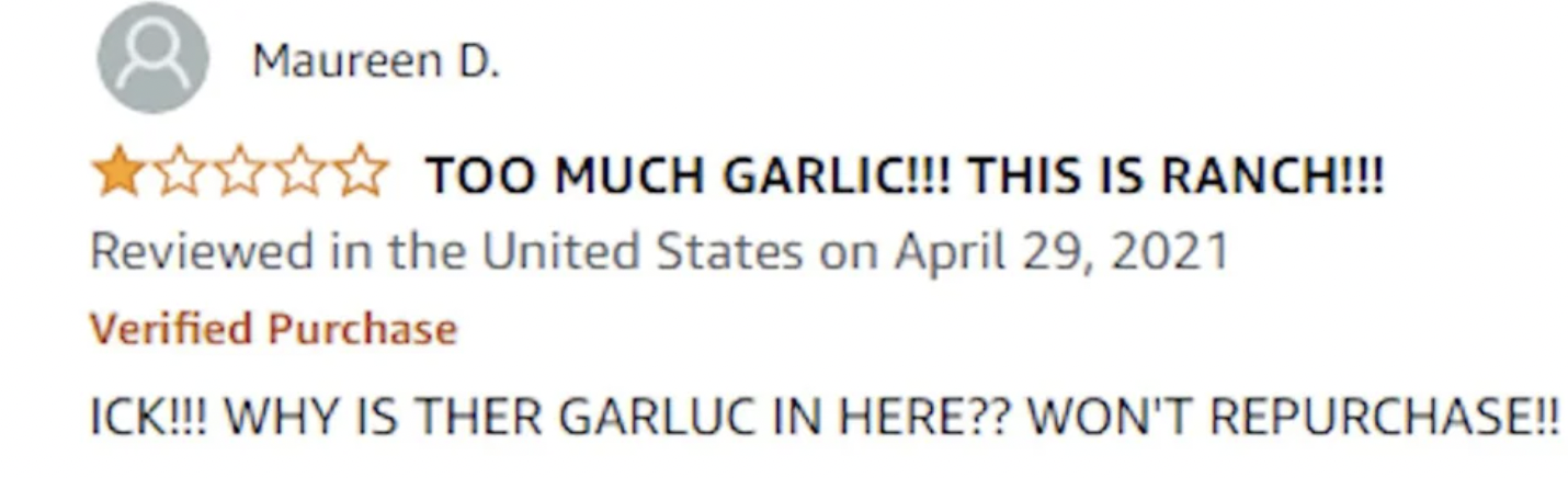Dumb Facepalms - Too Much Garlic!!! This Is Ranch!!!