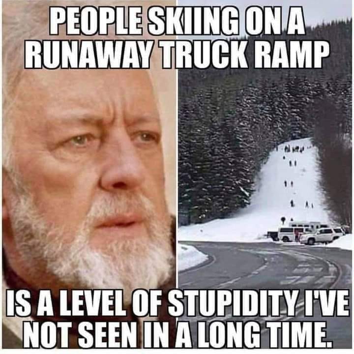 funny memes and pics - abu simbel temples - People Skiing On A Runaway Truck Ramp Is A Level Of Stupidity I'Ve Not Seen In A Long Time.