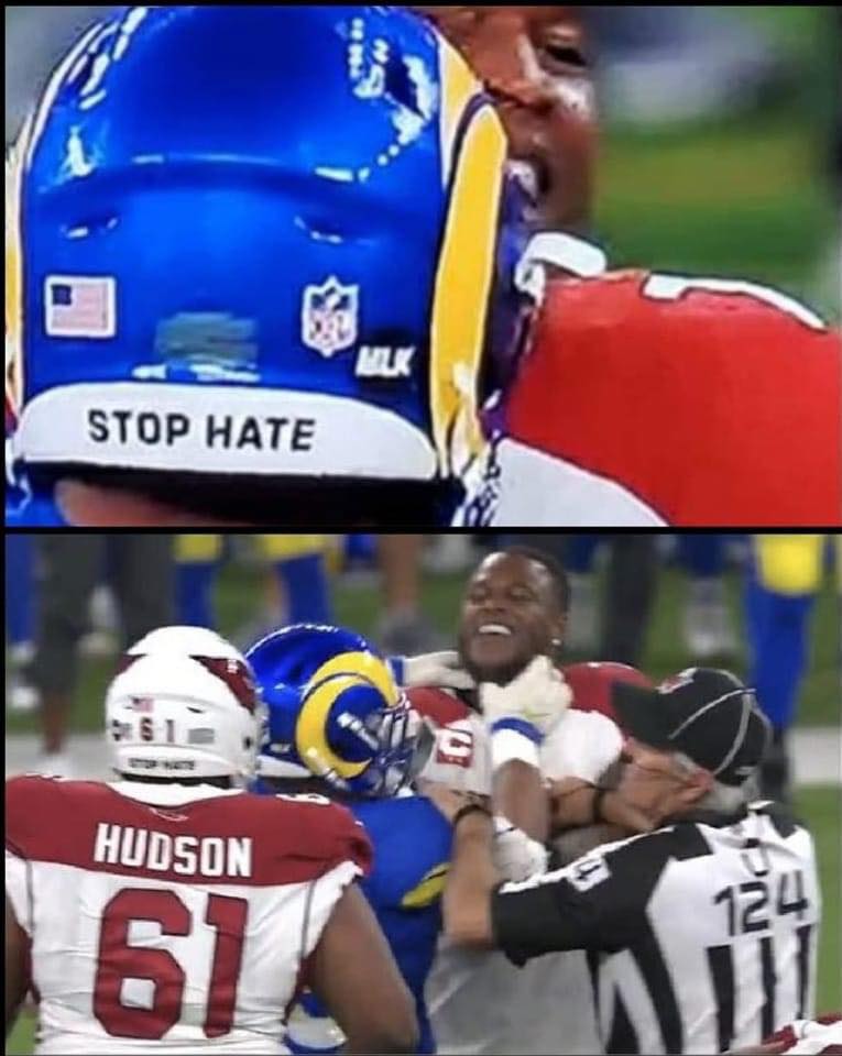 funny memes and pics - aaron donald stop hate - Stop Hate Hudson 61 & 124 Will