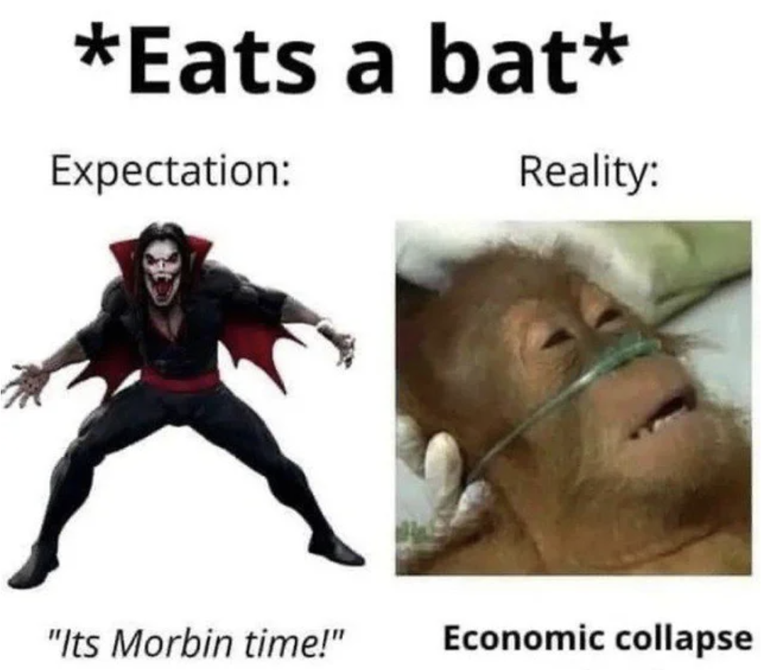 Dank and Fresh Memes - morbius png deviantart - Eats a bat Expectation Reality