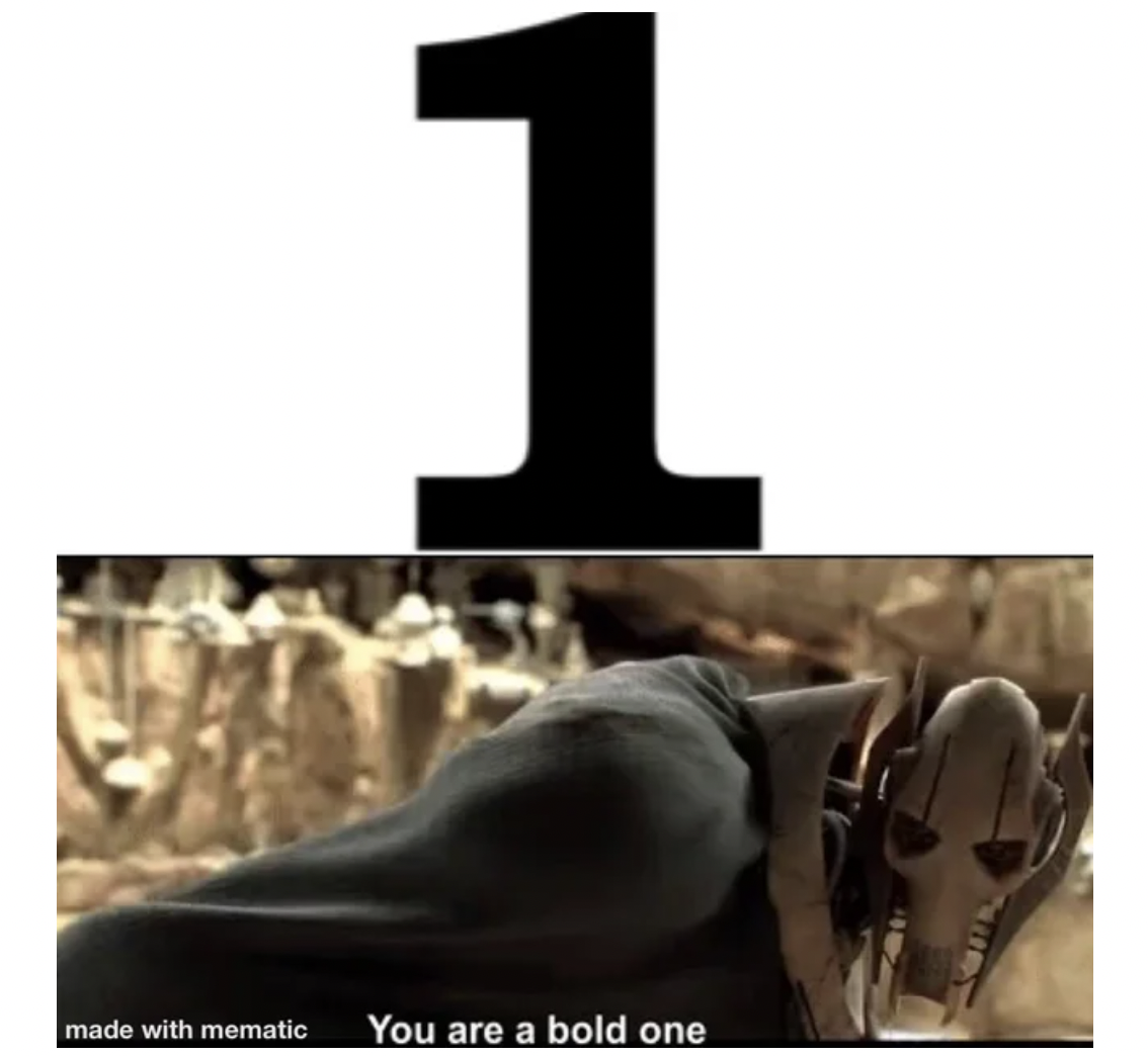 Anti-Memes - general kenobi you are a bold one gif