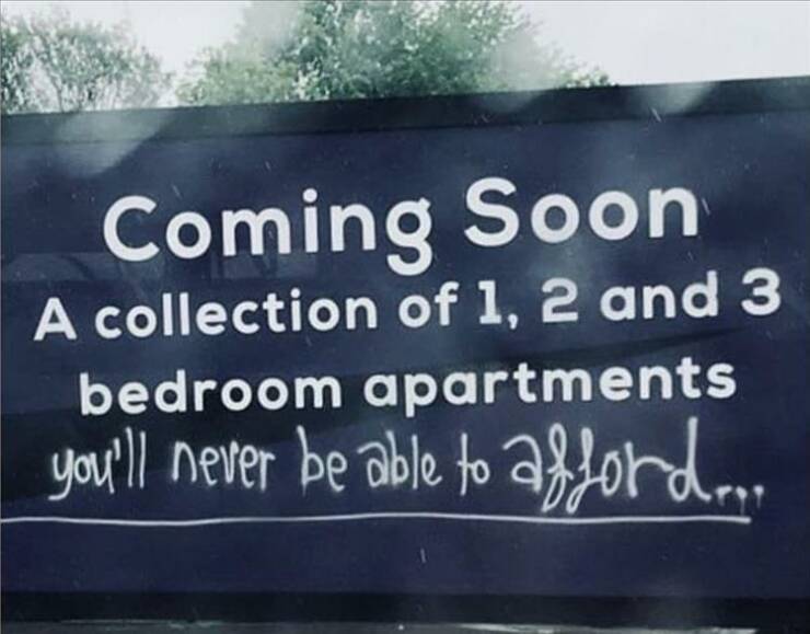 funny pics and memes - commemorative plaque - Coming Soon A collection of 1, 2 and 3 bedroom apartments you'll never be able to afford....