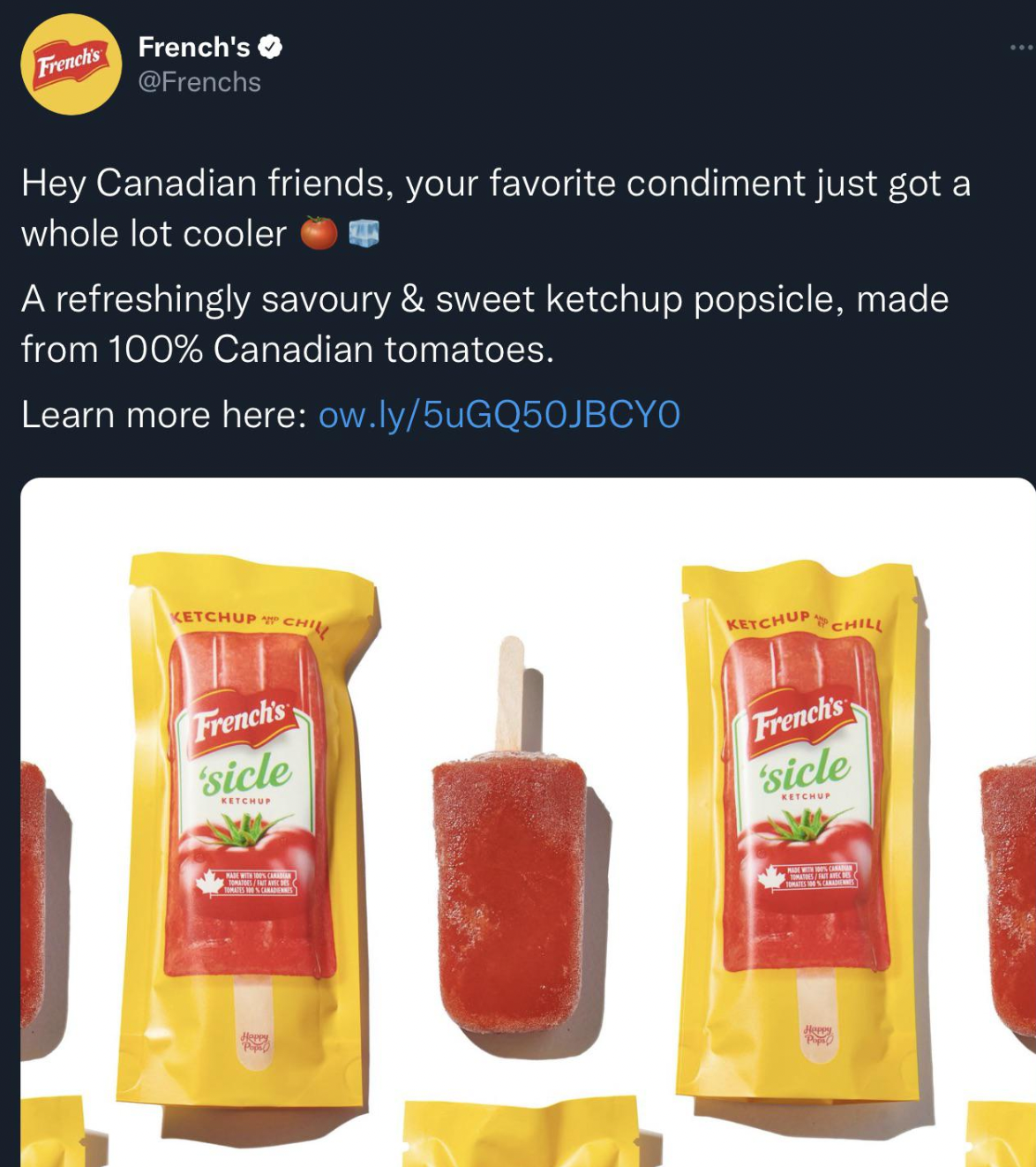 Things That Exist - french's ketchup popsicle