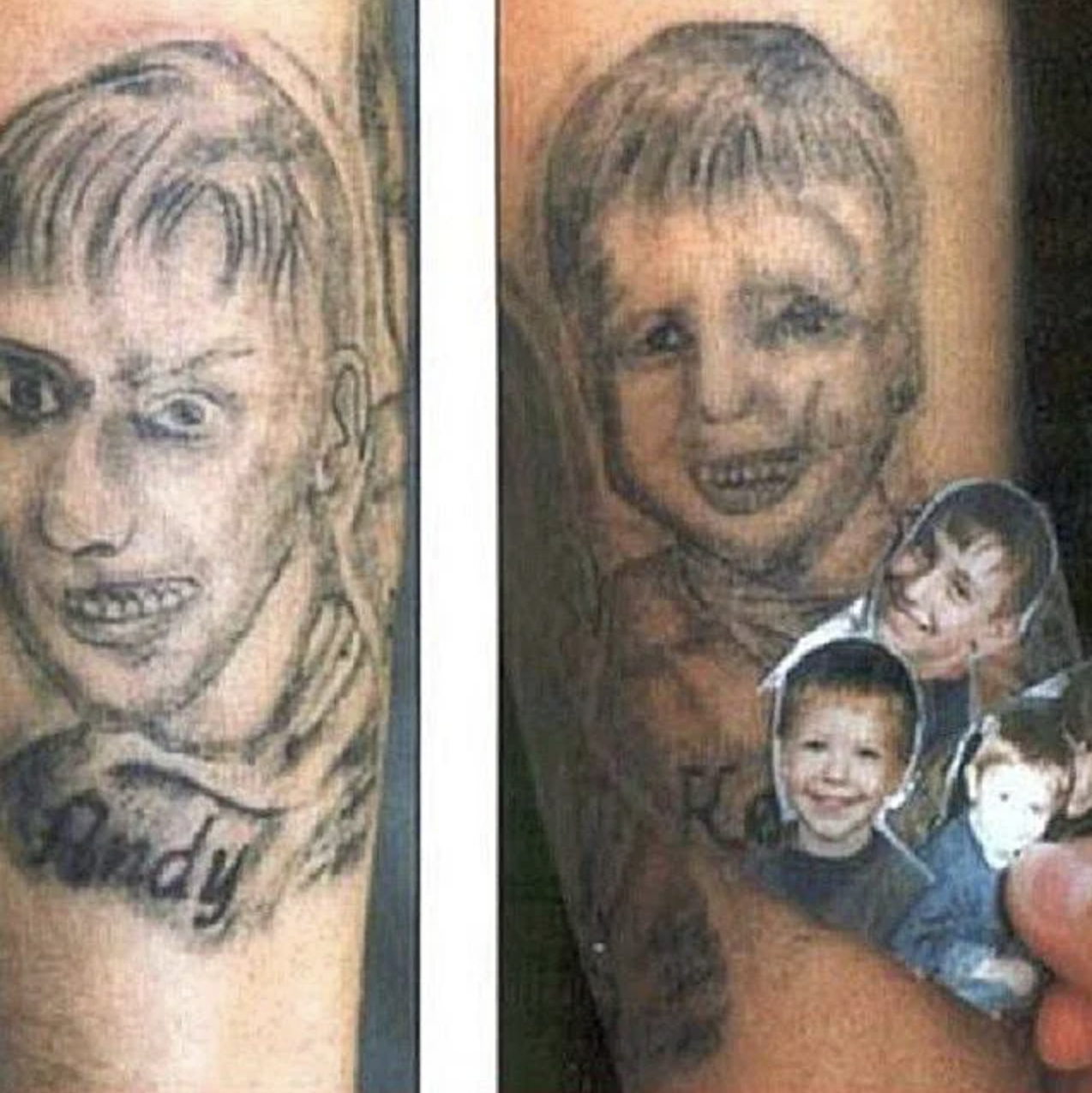 Awful Tattoos - tattoo portrait fails - andy