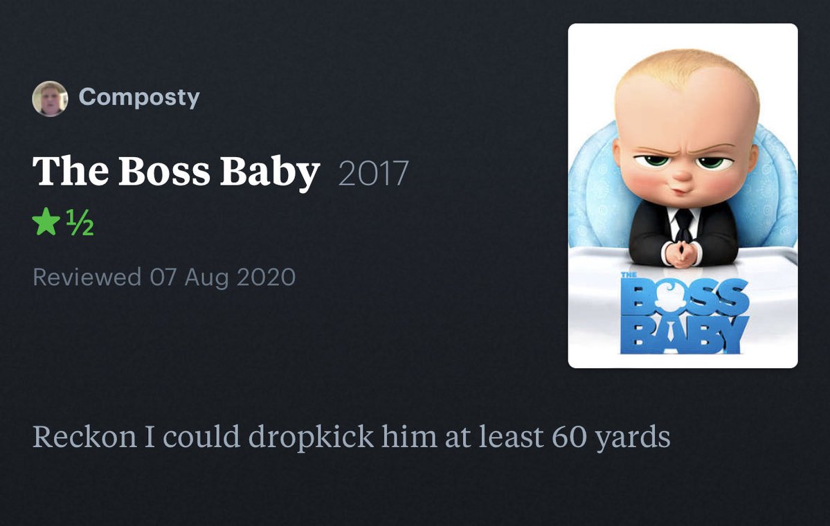 Honest Movie Reviews - human behavior - Composty The Boss Baby 2017 Reviewed Boss Reckon I could dropkick him at least 60 yards
