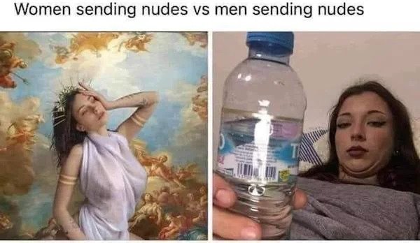 women sending nudes vs men sending nudes - Women sending nudes vs men sending nudes