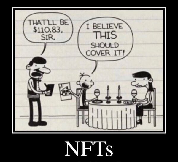 monday morning randomness - diary of a wimpy kid nft meme - That'Ll Be $110.83, Sir. I Believe This Should Cover It! F Nfts