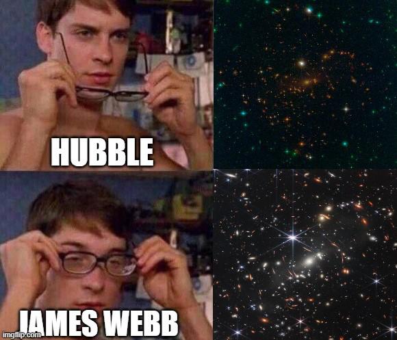 dank memes - funny memes - black hole image clear - Hubble James Webb