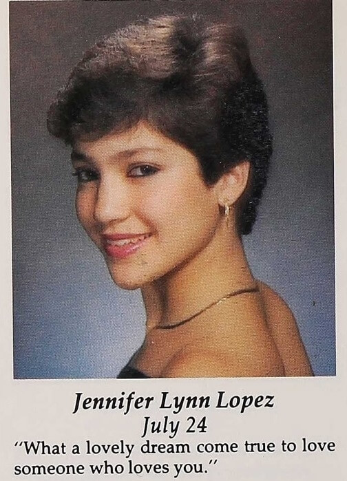 Celebrity Yearbook Photos - jennifer lopez young - Jennifer Lynn Lopez