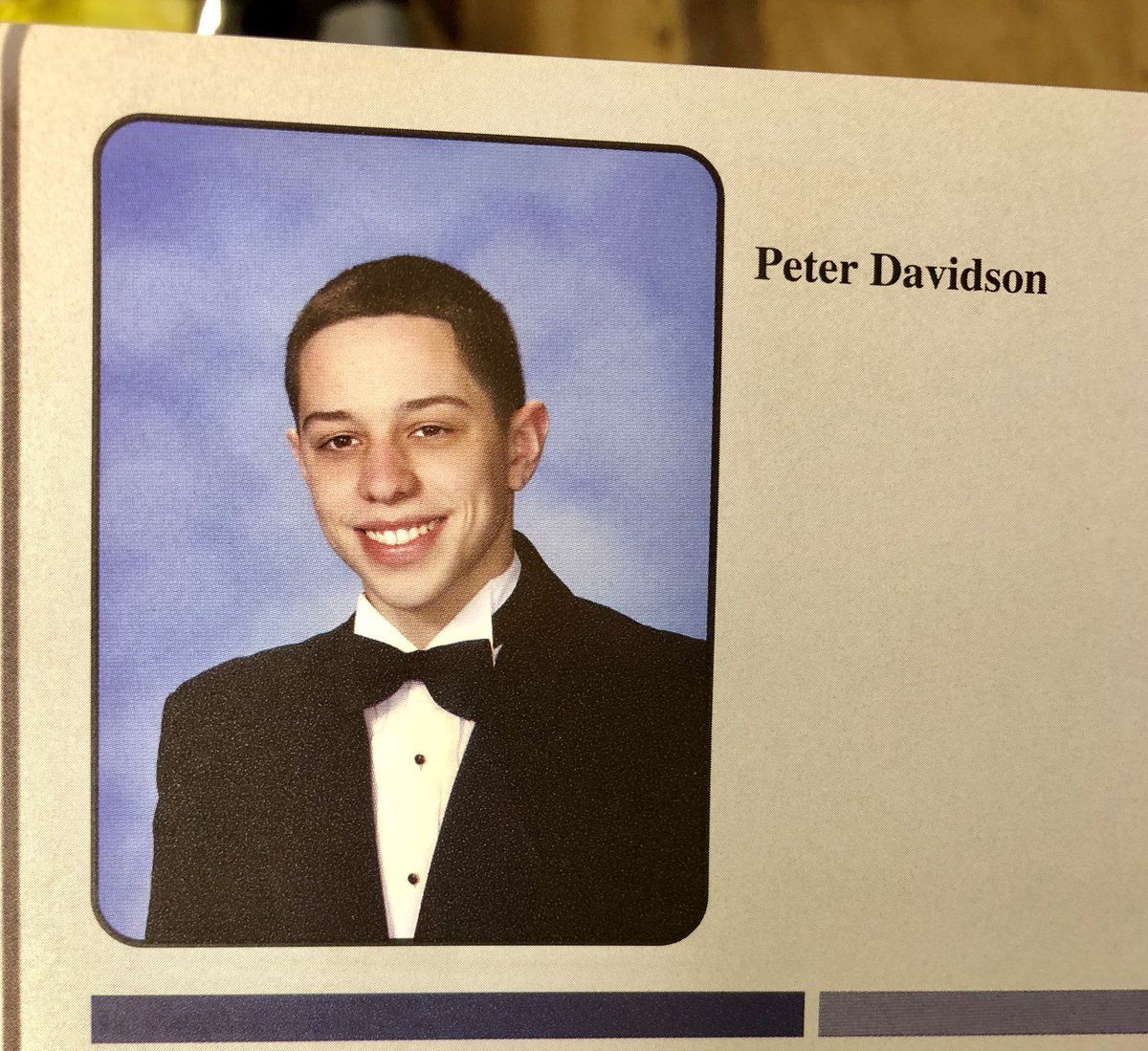 Celebrity Yearbook Photos - young pete davidson - Peter Davidson