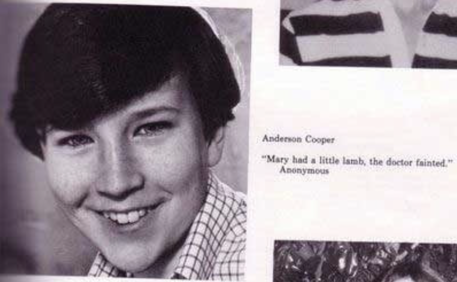 Celebrity Yearbook Photos - anderson cooper yearbook - Anderson Cooper