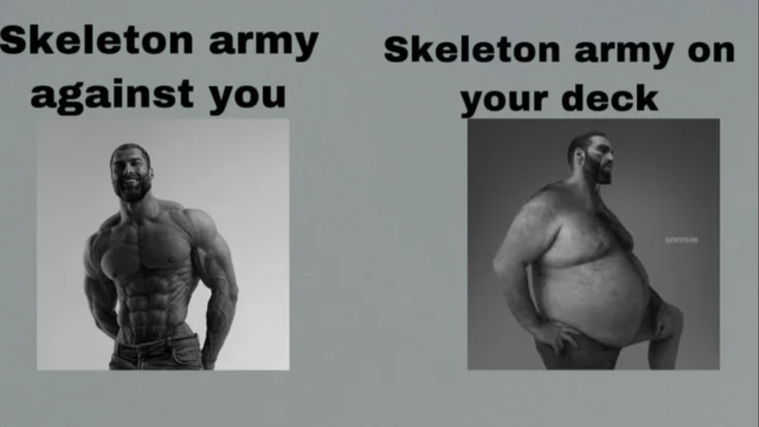 Gaming Memes - tux windows - Skeleton army Skeleton army on against you your deck
