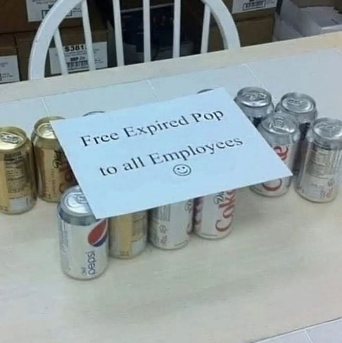 Humans of Capitalism - free expired pop to all employees - $361 Free Expired Pop to all Employees pepsi No