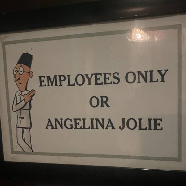 random photos - sodabottleopenerwala - Employees Only Or Angelina Jolie