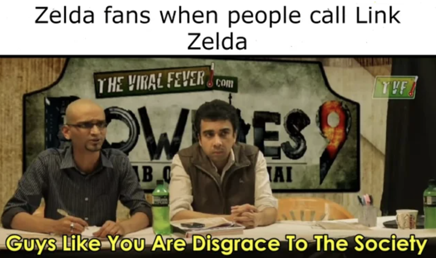 gaming memes - conversation - Zelda fans when people call Link Zelda