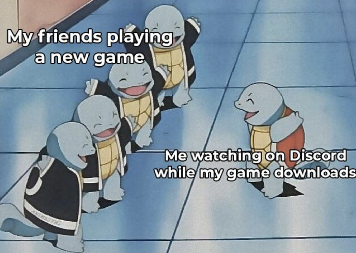 gaming memes - My friends playing a new game Animasyng Me watching on Discord while my game downloads