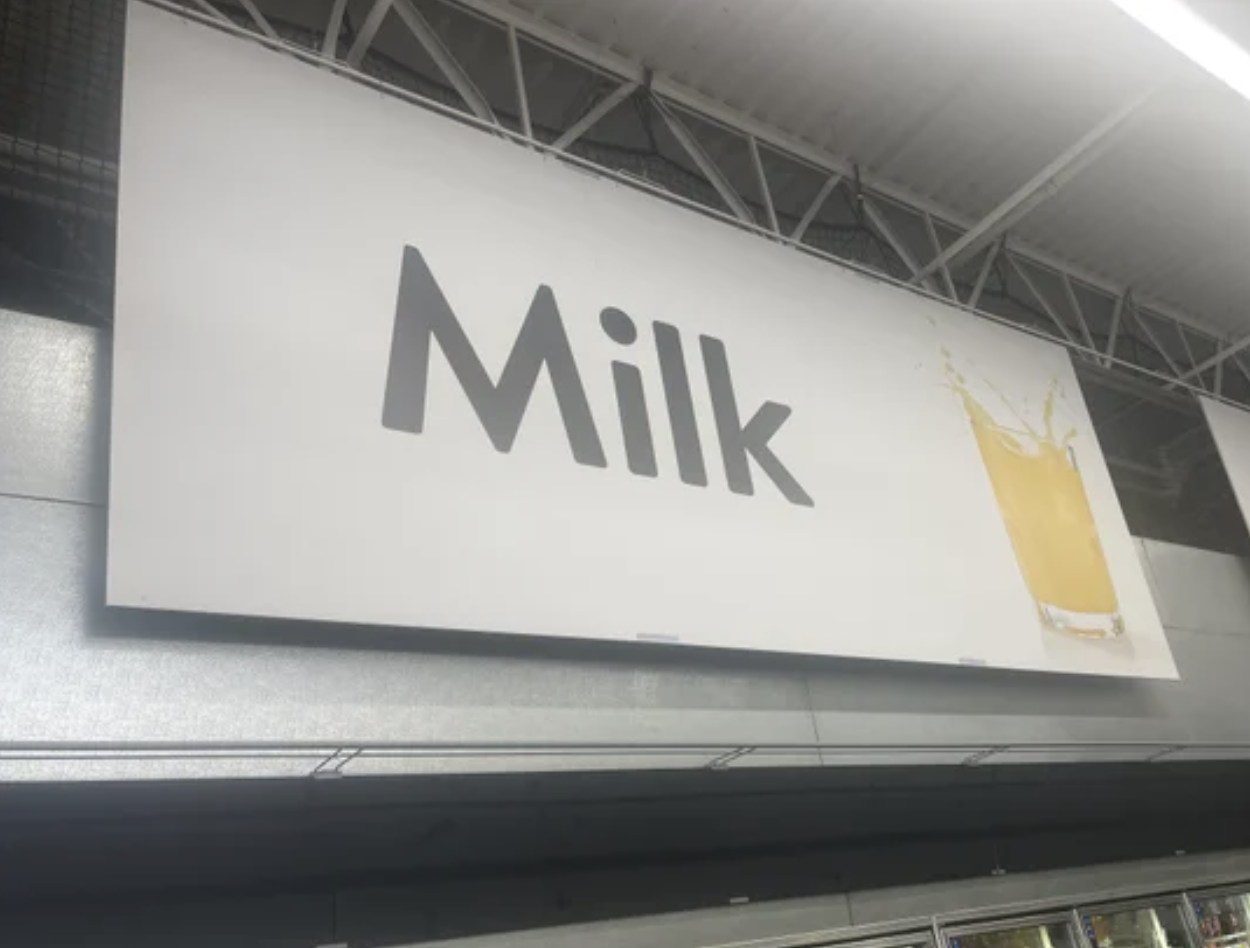 Fascinating photos - signage - Milk