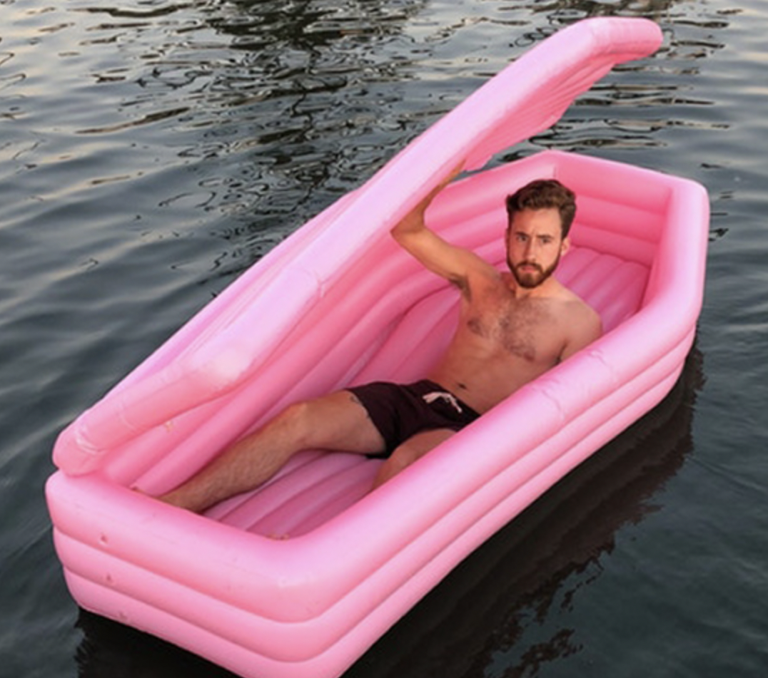 Weird Pool Inflatables - summertime sadness meme