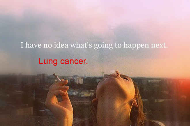 Realistic Inspirational Quotes - sky - I have no idea what's going to happen next. Lung cancer.