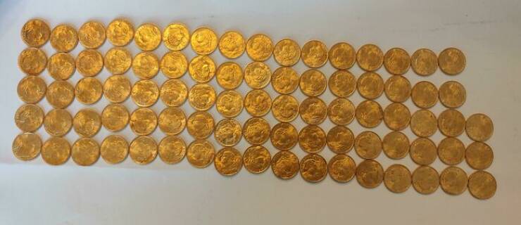 "Found 83 Gold Coins At The Bottom Of A Coal Container After Renovating The House".