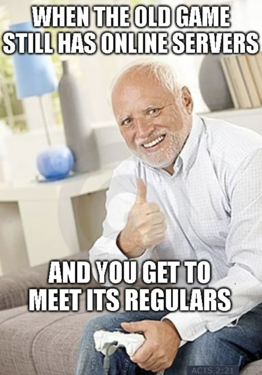 Gaming memes - meme electrical engineer - When The Old Game Still Has Online Servers And You Get To Meet Its Regulars Acts
