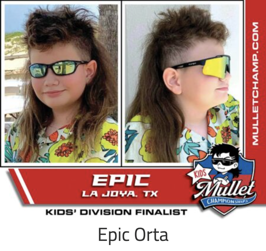 sunglasses - Epic La Joya. Tx Kids' Division Finalist Epic Orta Kids Mulletchamp.Com Mullet Championships