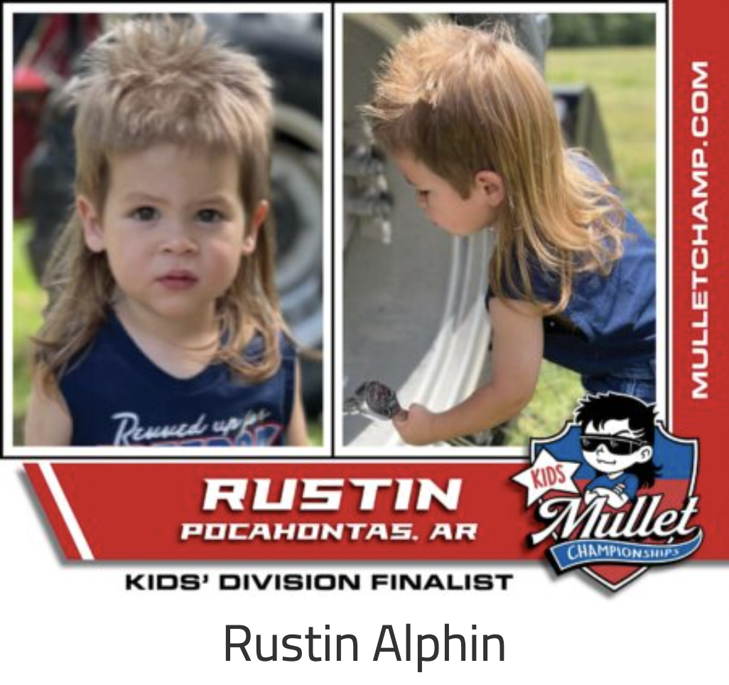 hairstyle - Renned uppe Kids Mulletchamp.Com Rustin Mullet Pocahontas. Ar Championships Kids' Division Finalist Rustin Alphin
