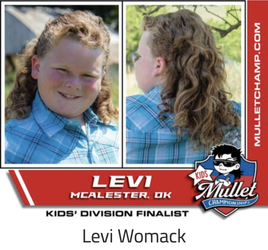 hairstyle - Levi Mcalester. Ok Kids' Division Finalist Levi Womack Kids Mulletchamp.Com Mullet Championships