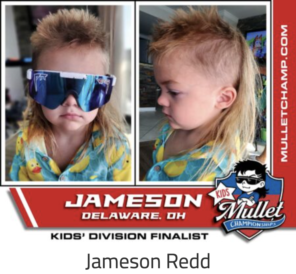 sunglasses - Kids Mulletchamp.Com Jameson Mullet Delaware. Oh Championships Kids' Division Finalist Jameson Redd