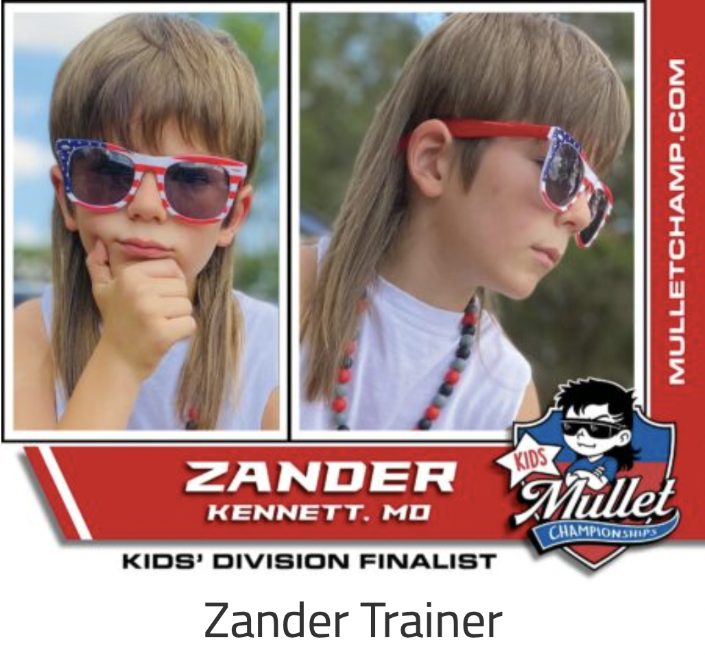 sunglasses - Kids Kids' Division Finalist Zander Trainer Mulletchamp.Com Zander Mullet Kennett. Mo Championships