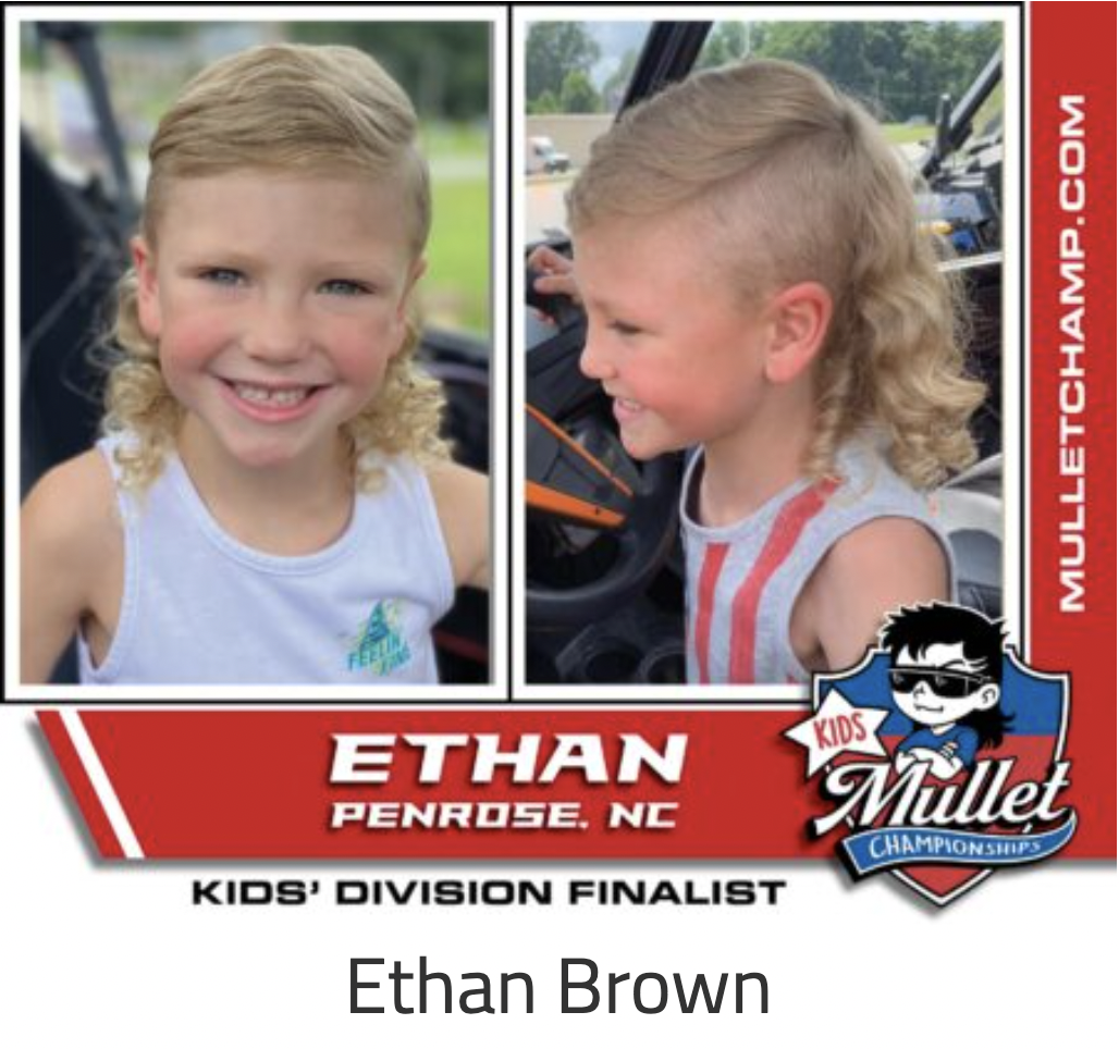 hairstyle - Kids Mulletchamp.Com Ethan Mullet Penrose. Nc Championships Kids' Division Finalist Ethan Brown