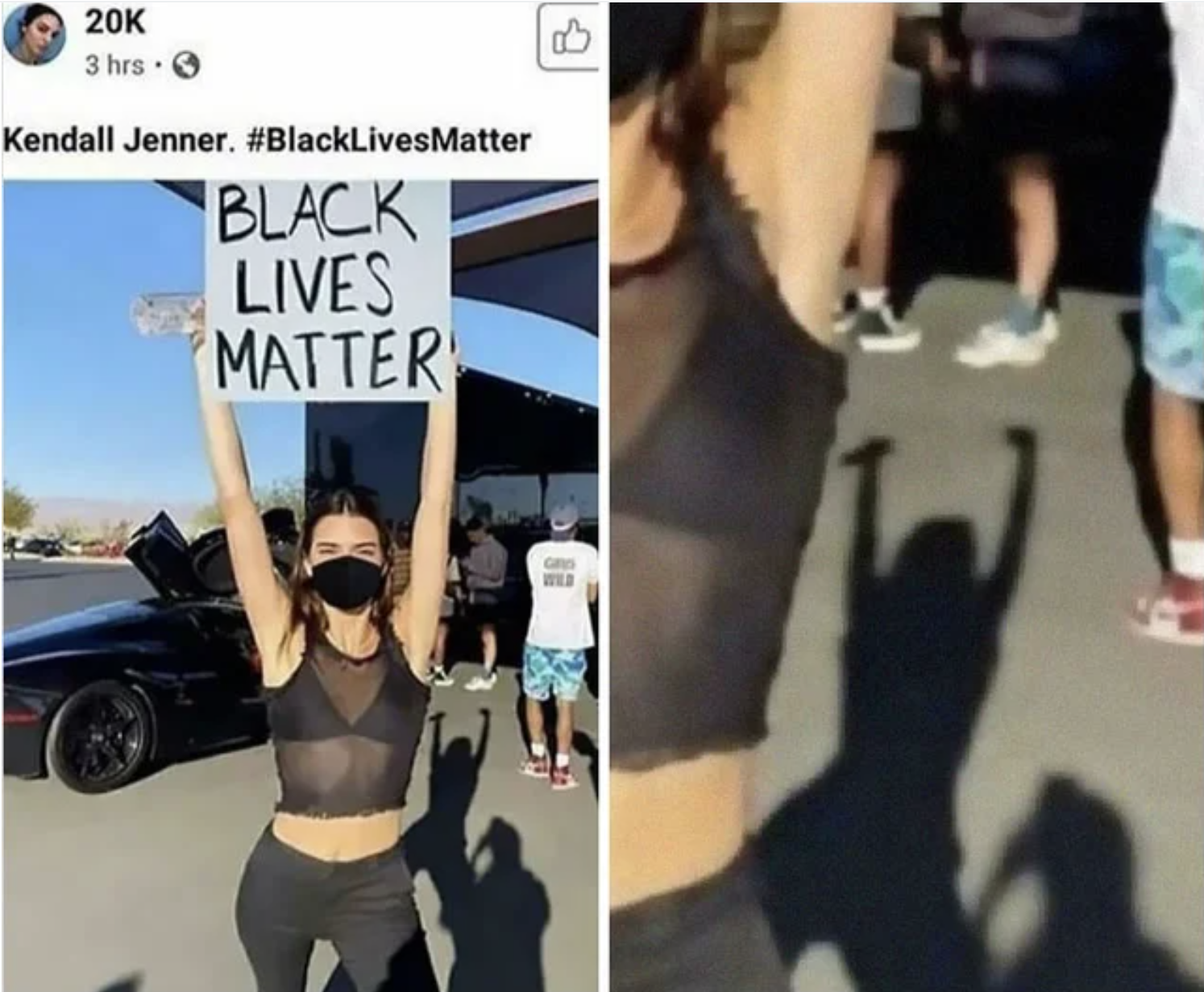Facepalms - kendall jenner black lives matter - Kendall Jenner. Black Lives Matter