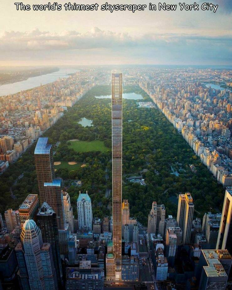 monday morning randomness - 57th street new york - Of The world's thinnest skyscraper in New York City Men Paring Dyson
