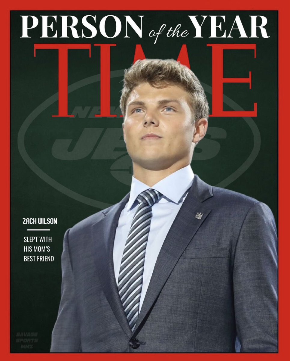 NFL Memes Preseason Roundup - zach wilson time magazine - Person of the Year J Zach Wilson Slept With His Mom'S Best Friend
