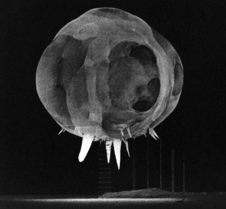 Spectacular Photos  - Photo of a nuclear explosion less than one millisecond after detonation. (Nevada, 1952)