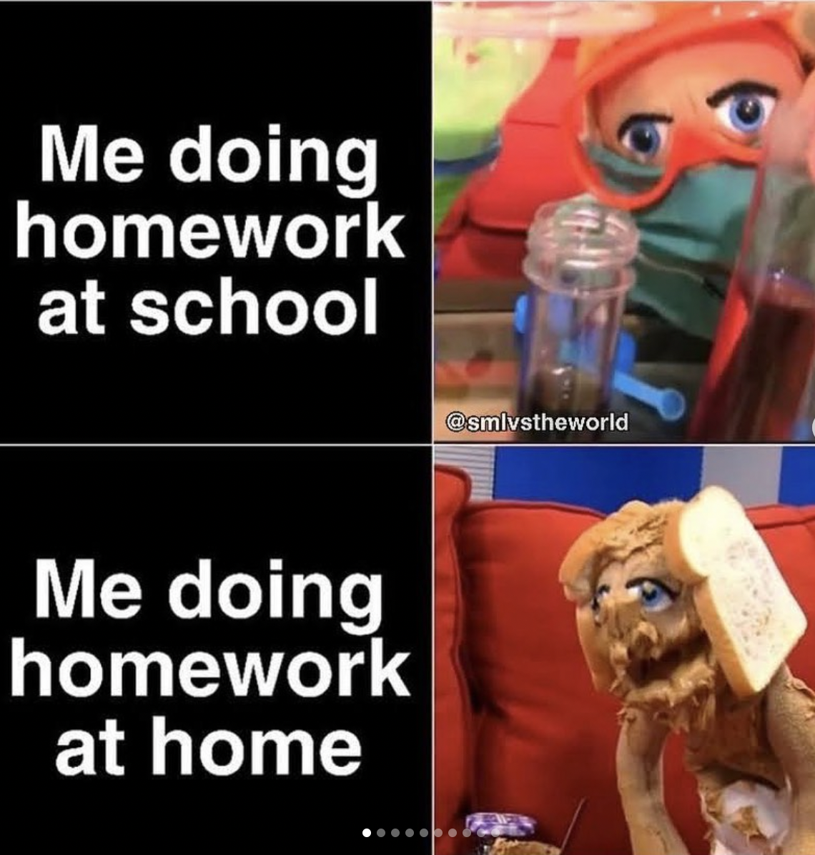 Nintendo memes - signs - Me doing homework at school Me doing homework at home
